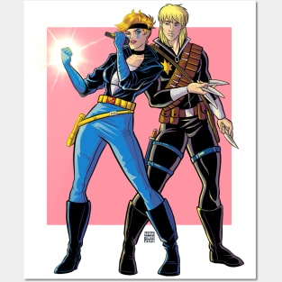 Longshot and Dazzler Posters and Art